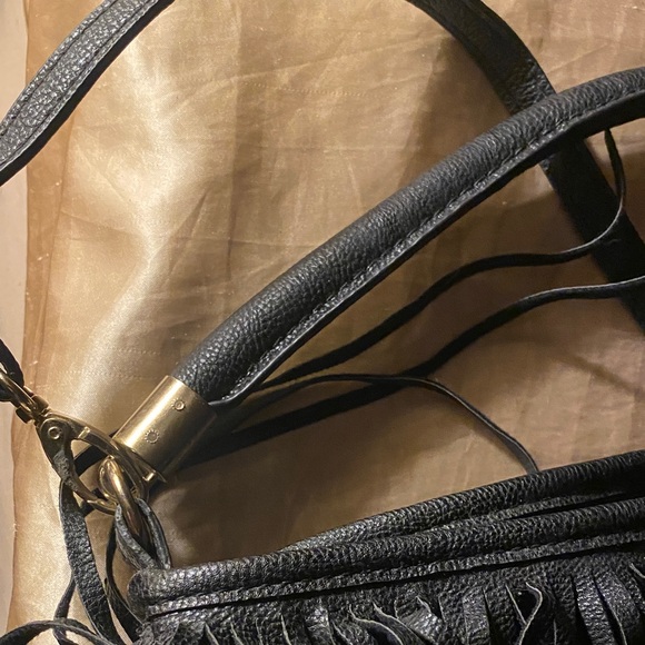 H&M Black Fringe Shoulder Bag - Picture 6 of 12